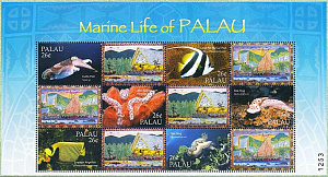 Палау, 2004, Фауна и флора моря (II), лист